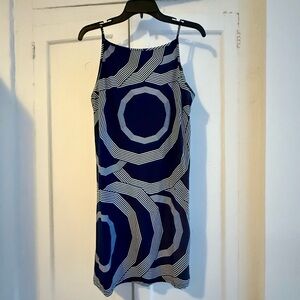 Jude Connally Geometric Navy Dress | sz M